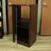 Kenwood SRC-711 Stereo/Media Cabinet Glass Door with Wheels (PICKUP ONLY)-shelving-SpenCertified-vintage-refurbished-electronics
