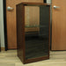Kenwood SRC-711 Stereo/Media Cabinet Glass Door with Wheels (PICKUP ONLY)-shelving-SpenCertified-vintage-refurbished-electronics