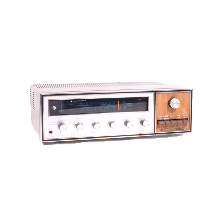 Kenwood TK-140X Solid-State AM/FM Stereo Receiver Phono Silver Face Walnut Cabinet-Audio & Video Receivers-SpenCertified-vintage-refurbished-electronics