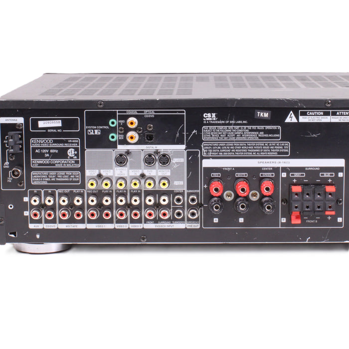 Kenwood VR-6050 5.1 AV Surround Receiver Dolby Digital EX DTS Pro Logic II (NO REMOTE)-Audio & Video Receivers-SpenCertified-vintage-refurbished-electronics