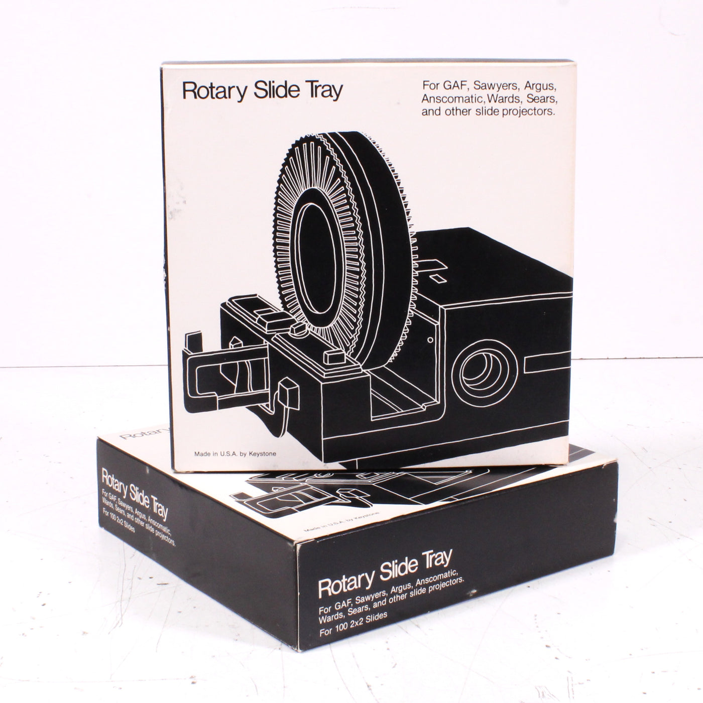 Keystone Rotary Slide Tray Holds 100 2x2 Slides for Vintage Projectors ...