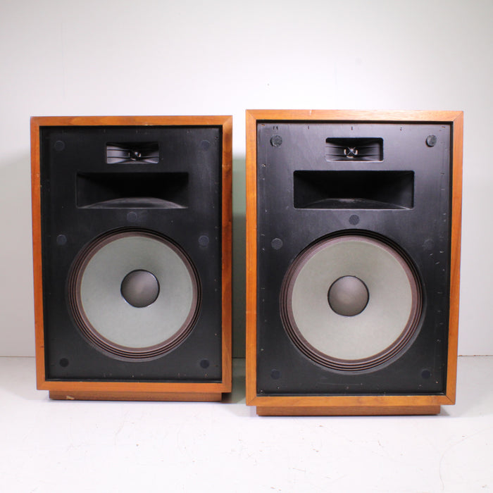 Klipsch Heresy I HIGH-QUALITY Vintage 3-Way Horn-Loaded Speaker Pair (1980)-Speakers-SpenCertified-vintage-refurbished-electronics