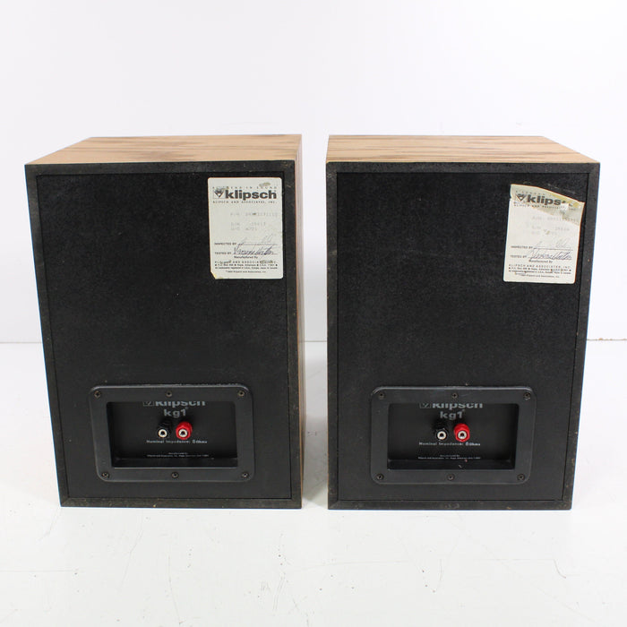 Klipsch KG 1 Bookshelf Speaker Pair with Original Box-Speakers-SpenCertified-vintage-refurbished-electronics