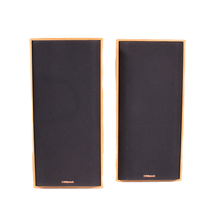 Klipsch KG2.5 Light Oak Bookshelf Speakers Horn Tweeters 8" Woofers-Speakers-SpenCertified-vintage-refurbished-electronics