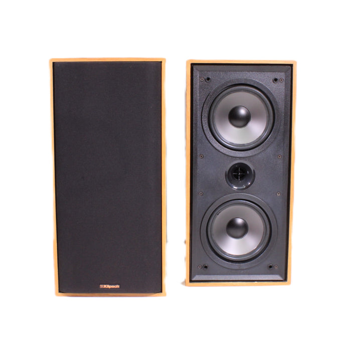 Klipsch KG2.5 Light Oak Bookshelf Speakers Horn Tweeters 8" Woofers-Speakers-SpenCertified-vintage-refurbished-electronics