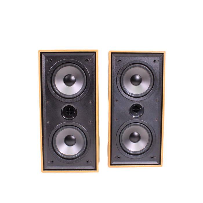 Klipsch KG2.5 Light Oak Bookshelf Speakers Horn Tweeters 8" Woofers-Speakers-SpenCertified-vintage-refurbished-electronics