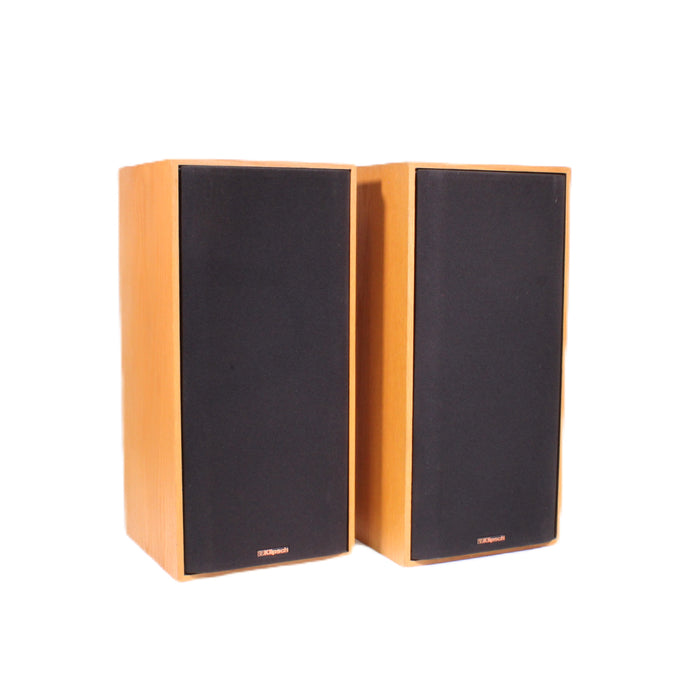Klipsch KG2.5 Light Oak Bookshelf Speakers Horn Tweeters 8" Woofers-Speakers-SpenCertified-vintage-refurbished-electronics