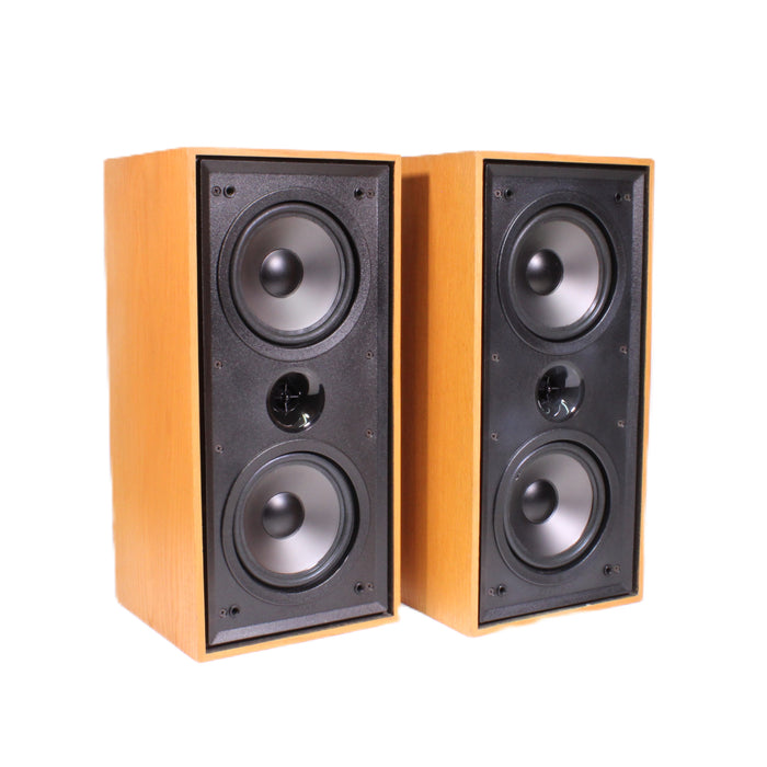 Klipsch KG2.5 Light Oak Bookshelf Speakers Horn Tweeters 8" Woofers-Speakers-SpenCertified-vintage-refurbished-electronics