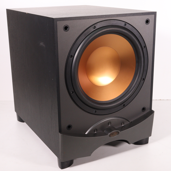 Klipsch RW 12 Black Wooden black Powered Subwoofer-Speakers-SpenCertified-vintage-refurbished-electronics