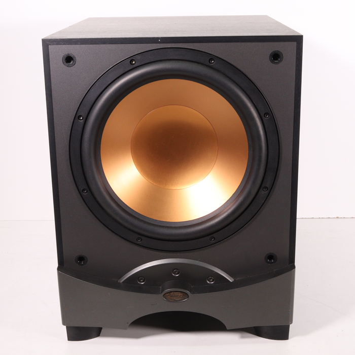 Klipsch RW 12 Black Wooden black Powered Subwoofer-Speakers-SpenCertified-vintage-refurbished-electronics