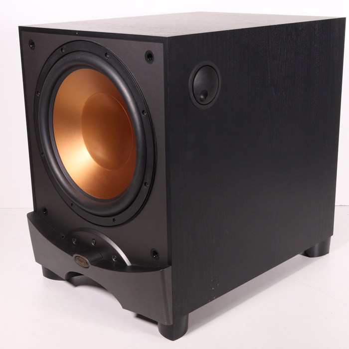 Klipsch RW 12 Black Wooden black Powered Subwoofer-Speakers-SpenCertified-vintage-refurbished-electronics