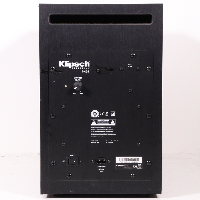 Klipsch Reference R-10B Powered Subwoofer (No Power Cord