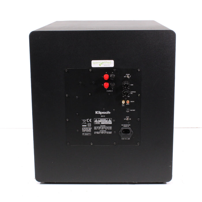 Klipsch SW-115 15" Powered Subwoofer 400 Watts-Speakers-SpenCertified-vintage-refurbished-electronics