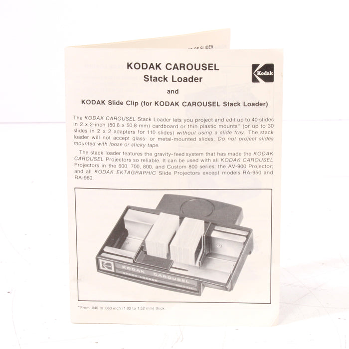 Kodak B40 Carousel Stack Loader in Original Box for Slide Projector-Slide Tray-SpenCertified-vintage-refurbished-electronics