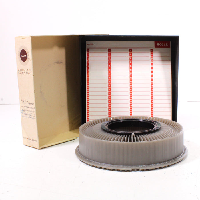 Kodak Carousel 80 Slide Tray in Original Box for Kodak Projector (Black or Gray)-Slide Tray-SpenCertified-Gray-vintage-refurbished-electronics
