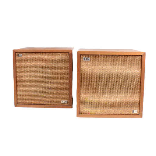 Korvettes XAM 3D 2-Way Bookshelf Speaker Pair 10-Inch Woofers Wood Cabinets-Speakers-SpenCertified-vintage-refurbished-electronics