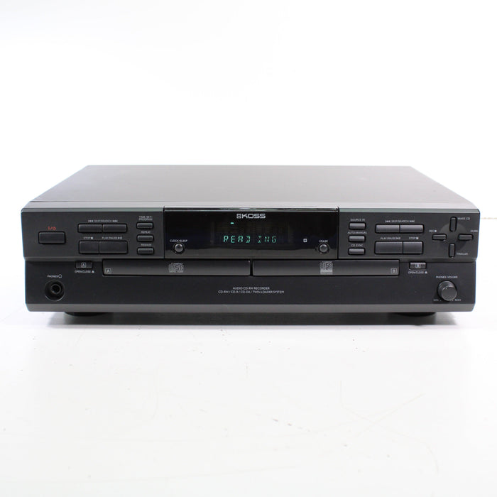 Koss CDR200 Dual CD Recorder CD-RW CD-R CD-DA Twin Loader System-CD Recorder-SpenCertified-vintage-refurbished-electronics