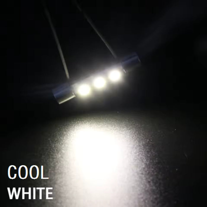 LED Replacement Fuse-Style Bulbs for Vintage Receivers (Pack of 10)-Parts-SpenCertified-6.3v-Cool White-29mm-vintage-refurbished-electronics