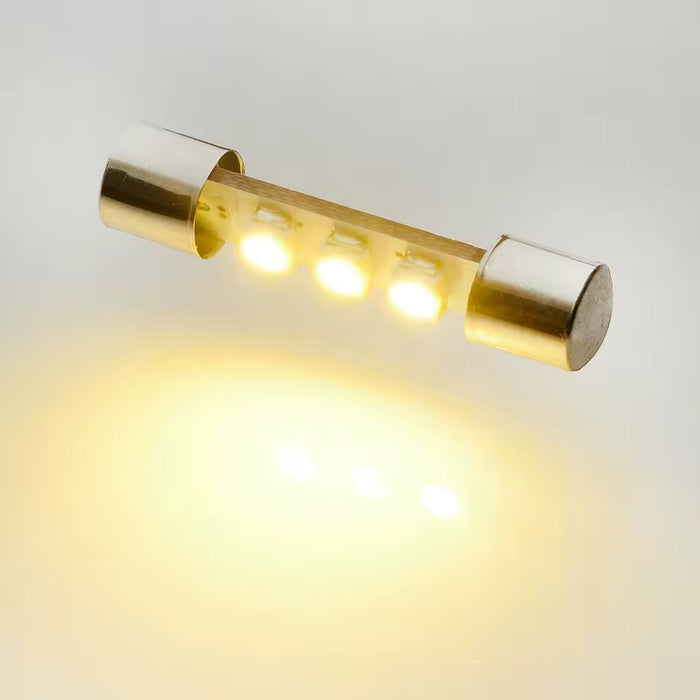 LED Replacement Fuse-Style Bulbs for Vintage Receivers (Pack of 10)-Parts-SpenCertified-6.3v-Warm White-29mm-vintage-refurbished-electronics
