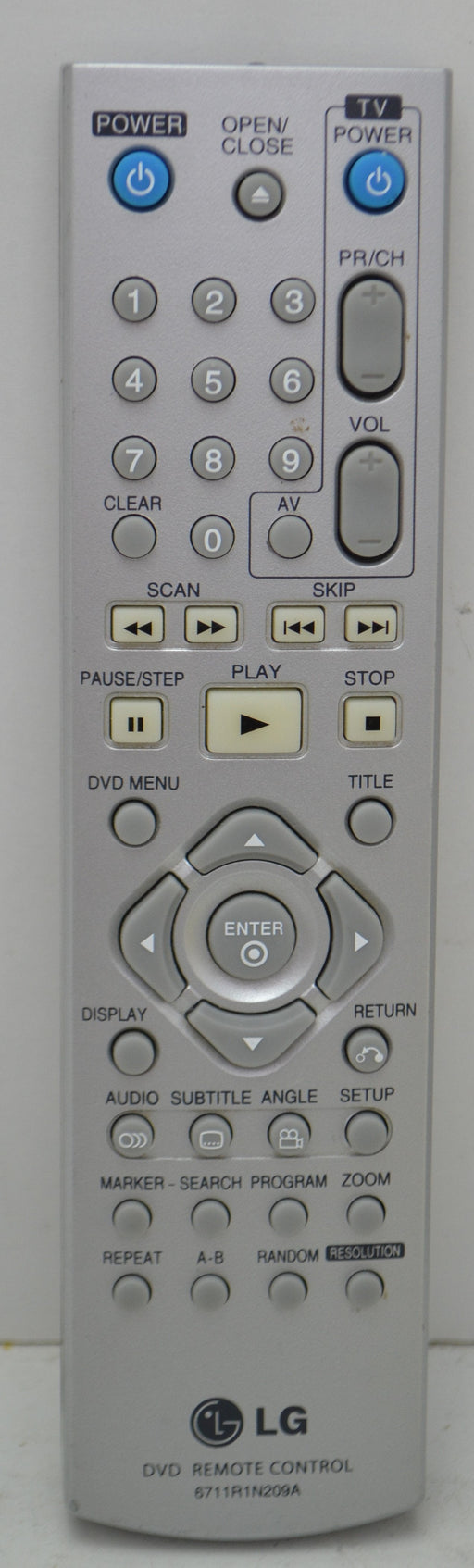 LG 6711R1N209A DVD Player Remote Control DN788 DN191H LDA731-Remote-SpenCertified-refurbished-vintage-electonics