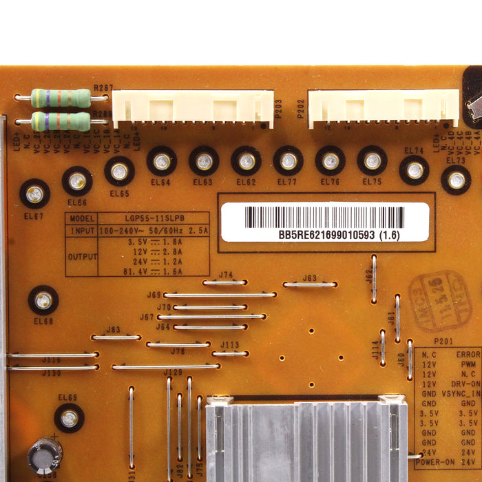 LG LGP55-11SLPB Power Board for 55" LED TV 55LV3700 and More-Television Circuit Boards-SpenCertified-vintage-refurbished-electronics