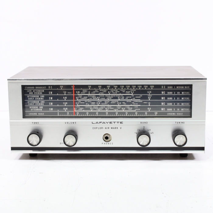 Lafayette Explor-Air Mark V Five-Band Radio Receiver SW ShortWave (1967)-Stereo Tuner-SpenCertified-vintage-refurbished-electronics