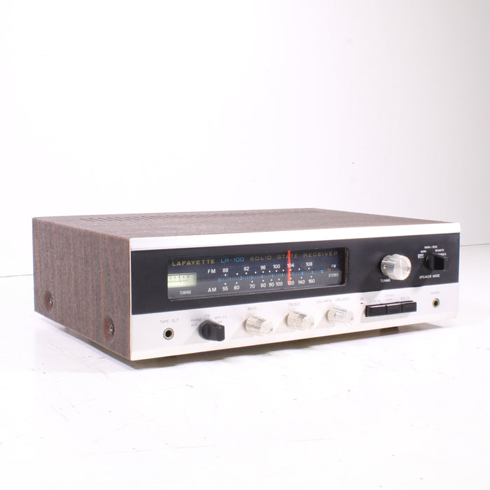 Lafayette LR-100 Solid State Stereo Receiver Silver Face AM/FM Vintage-Audio & Video Receivers-SpenCertified-vintage-refurbished-electronics
