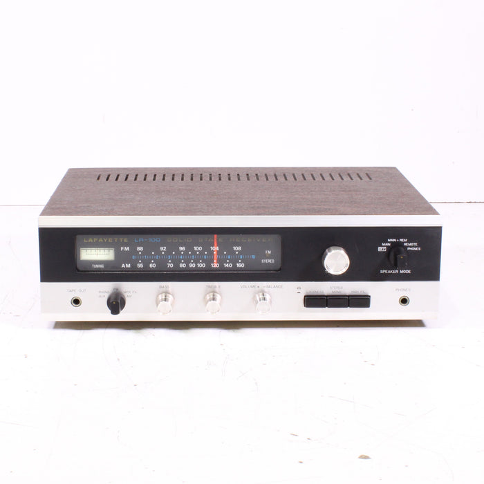 Lafayette LR-100 Solid State Stereo Receiver Silver Face AM/FM Vintage-Audio & Video Receivers-SpenCertified-vintage-refurbished-electronics