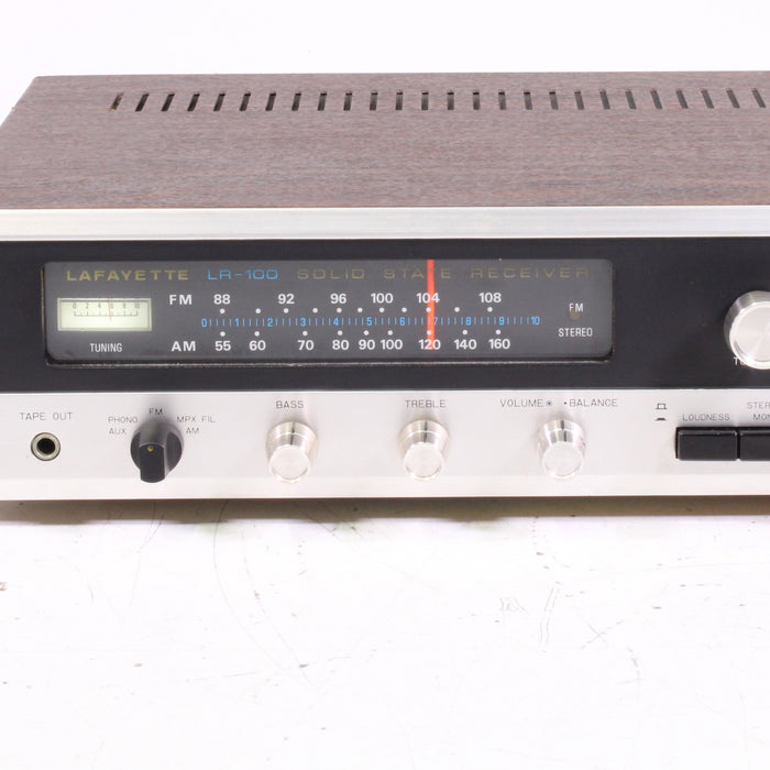 Lafayette LR-100 Solid State Stereo Receiver Silver Face AM/FM Vintage-Audio & Video Receivers-SpenCertified-vintage-refurbished-electronics