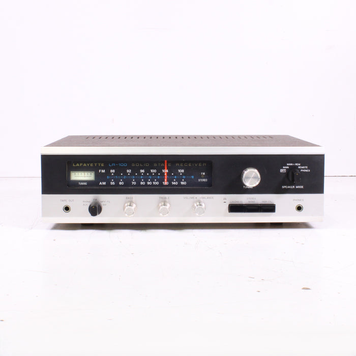Lafayette LR-100 Solid State Stereo Receiver Silver Face AM/FM Vintage-Audio & Video Receivers-SpenCertified-vintage-refurbished-electronics