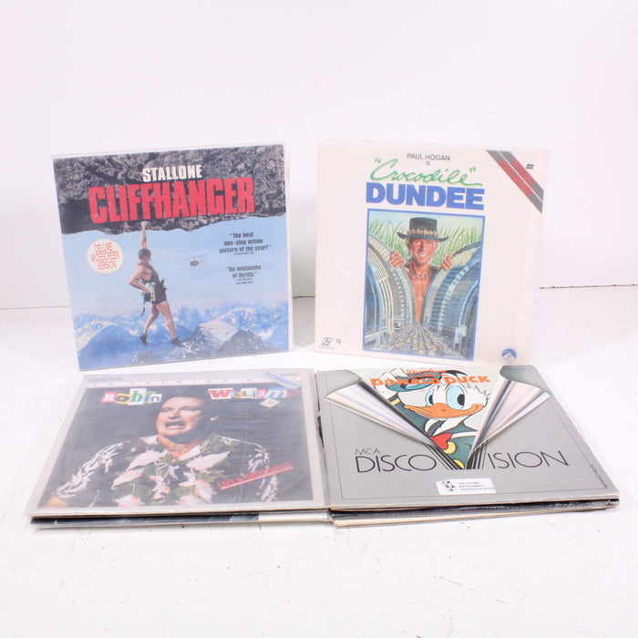 LaserDiscs Classic Films Collection Bundle of 9 (Crimson Tide, Crocodile Dundee and More)-LaserDisc Movie-SpenCertified-vintage-refurbished-electronics