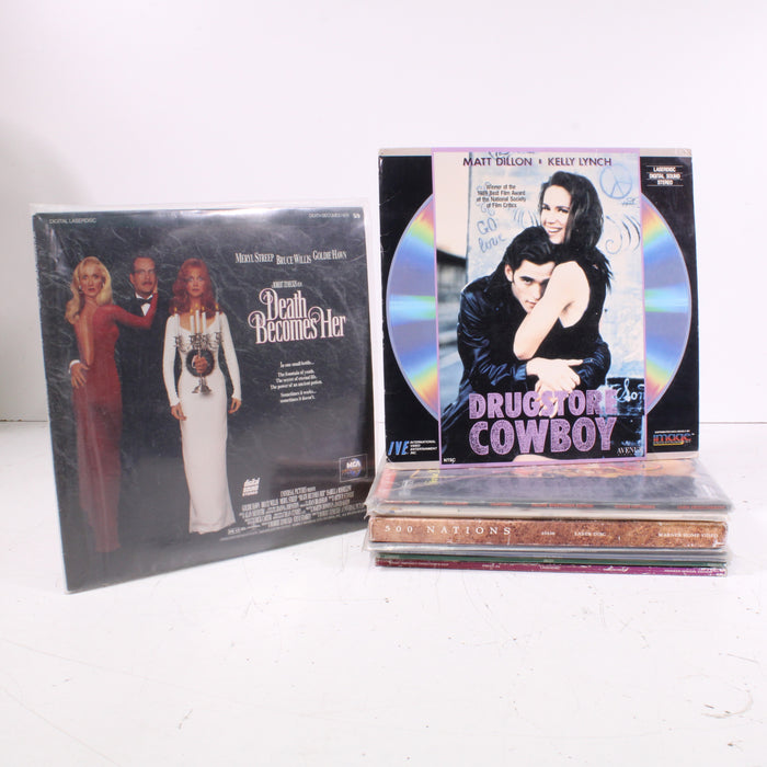 LaserDiscs Movie Collection Bundle of 9 (Death Becomes Her, Basic Instinct and More)-LaserDisc Movie-SpenCertified-vintage-refurbished-electronics