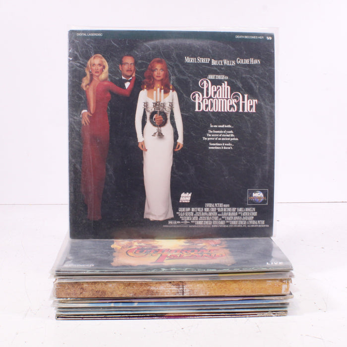 LaserDiscs Movie Collection Bundle of 9 (Death Becomes Her, Basic Instinct and More)-LaserDisc Movie-SpenCertified-vintage-refurbished-electronics