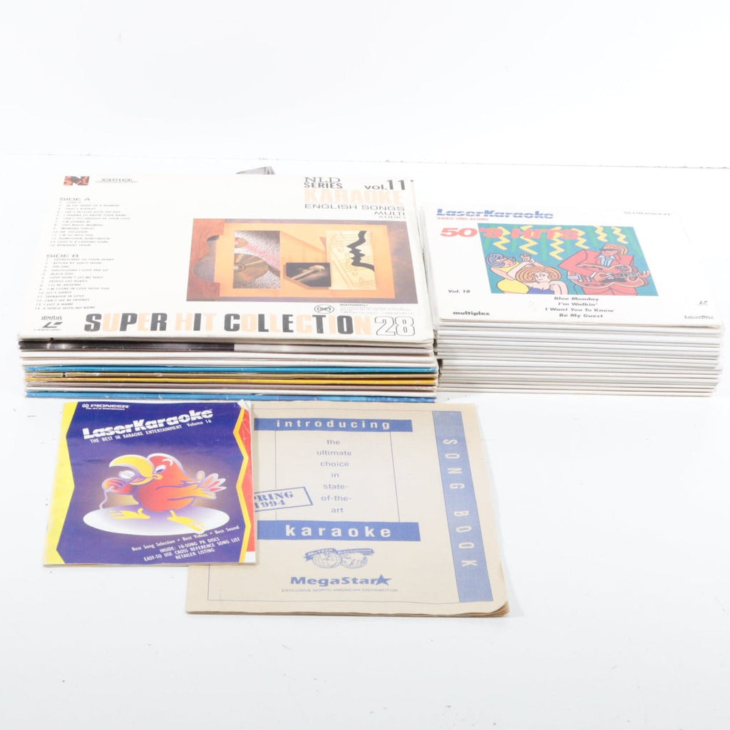 LaserKaraoke LaserDisc Video Sing Along Lot of 29