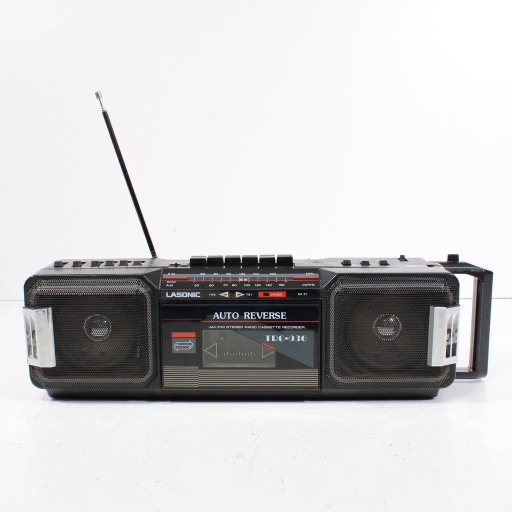 Lasonic TRC-936 Portable AM FM Stereo Radio Cassette Recorder Boombox