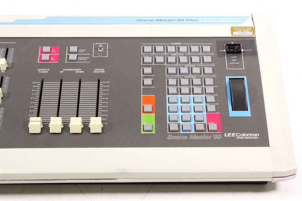 Lee Colortran Scene Master 60 Plus Lighting Control System Console (1990)-Electronics Accessories-SpenCertified-vintage-refurbished-electronics