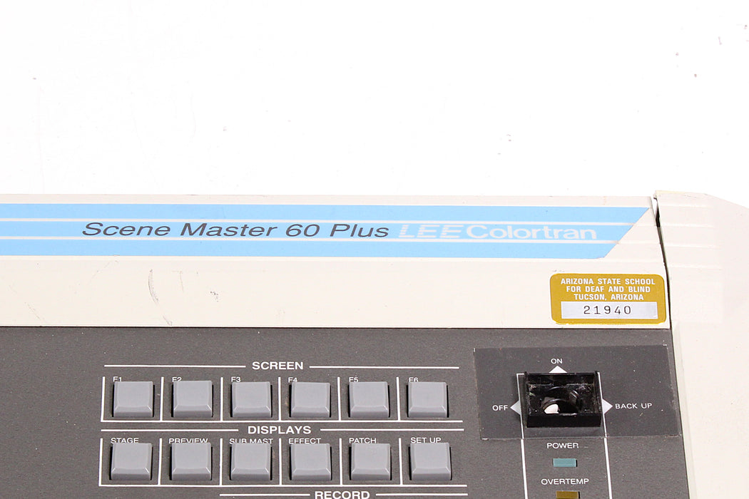 Lee Colortran Scene Master 60 Plus Lighting Control System Console (1990)-Electronics Accessories-SpenCertified-vintage-refurbished-electronics