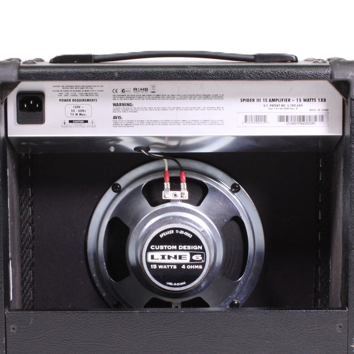 Line 6 Spider III 15 15W 1x8 Guitar Modeling Combo Amplifier-Musical Instrument Amplifiers-SpenCertified-vintage-refurbished-electronics