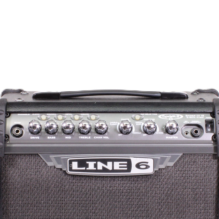 Line 6 Spider III 15 15W 1x8 Guitar Modeling Combo Amplifier-Musical Instrument Amplifiers-SpenCertified-vintage-refurbished-electronics