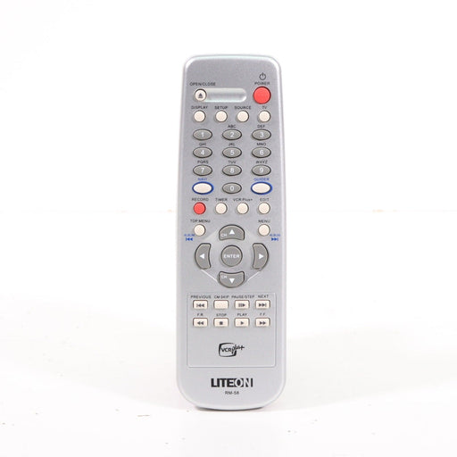 LiteOn RM-58 Remote Control for DVD Recorder LVW-5116GHC+ and More-Remote Controls-SpenCertified-vintage-refurbished-electronics