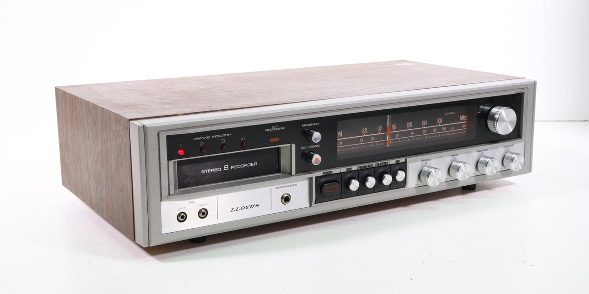 Vintage Am/Fm Phono high quality Input Jacks 8-Track Player w/Speakers