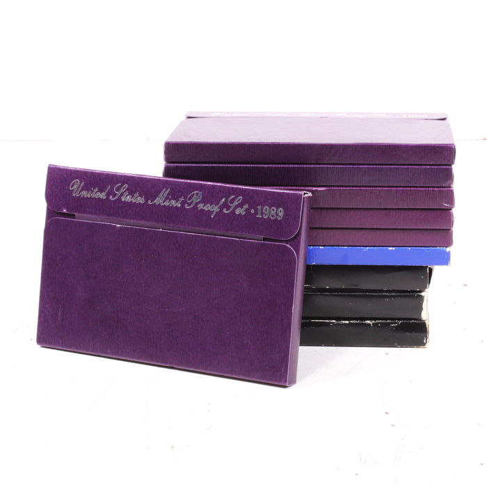 Lot of 10 United States Mint Proof Coin Set Bundle (1980 to 1989)-Collectable Coins-SpenCertified-vintage-refurbished-electronics
