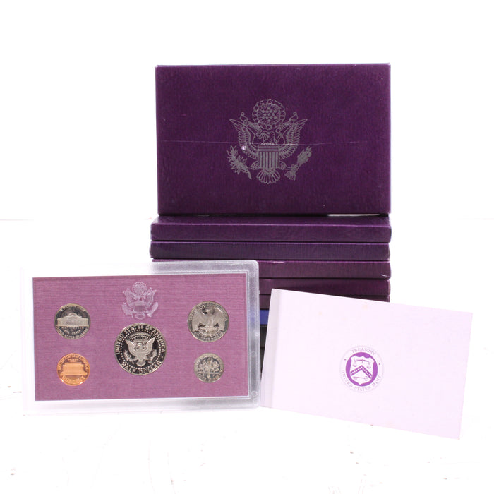 Lot of 10 United States Mint Proof Coin Set Bundle (1980 to 1989)-Collectable Coins-SpenCertified-vintage-refurbished-electronics