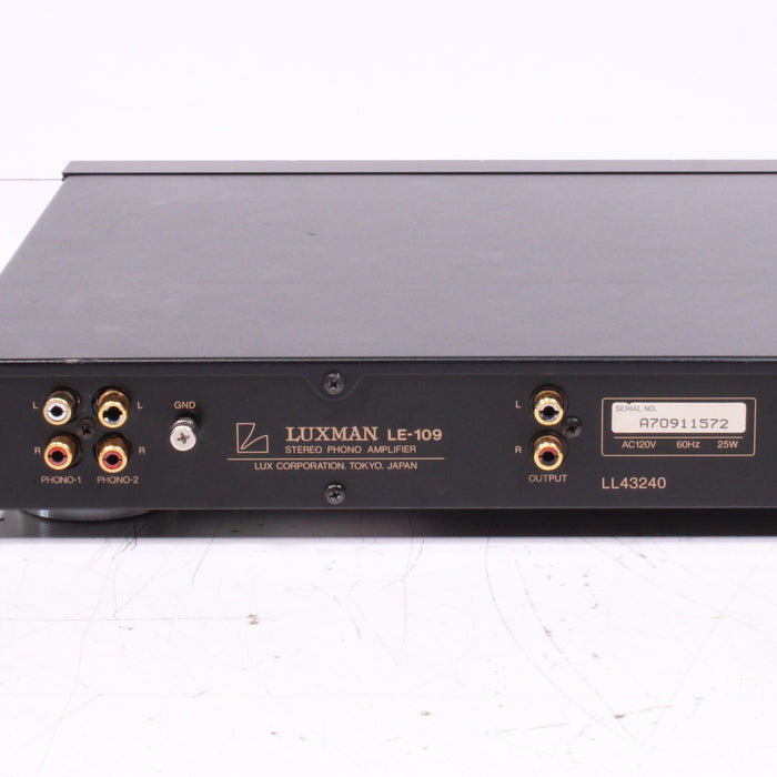 Luxman LE-109 Stereo Phono Preamplifier-Phono Preamps-SpenCertified-vintage-refurbished-electronics