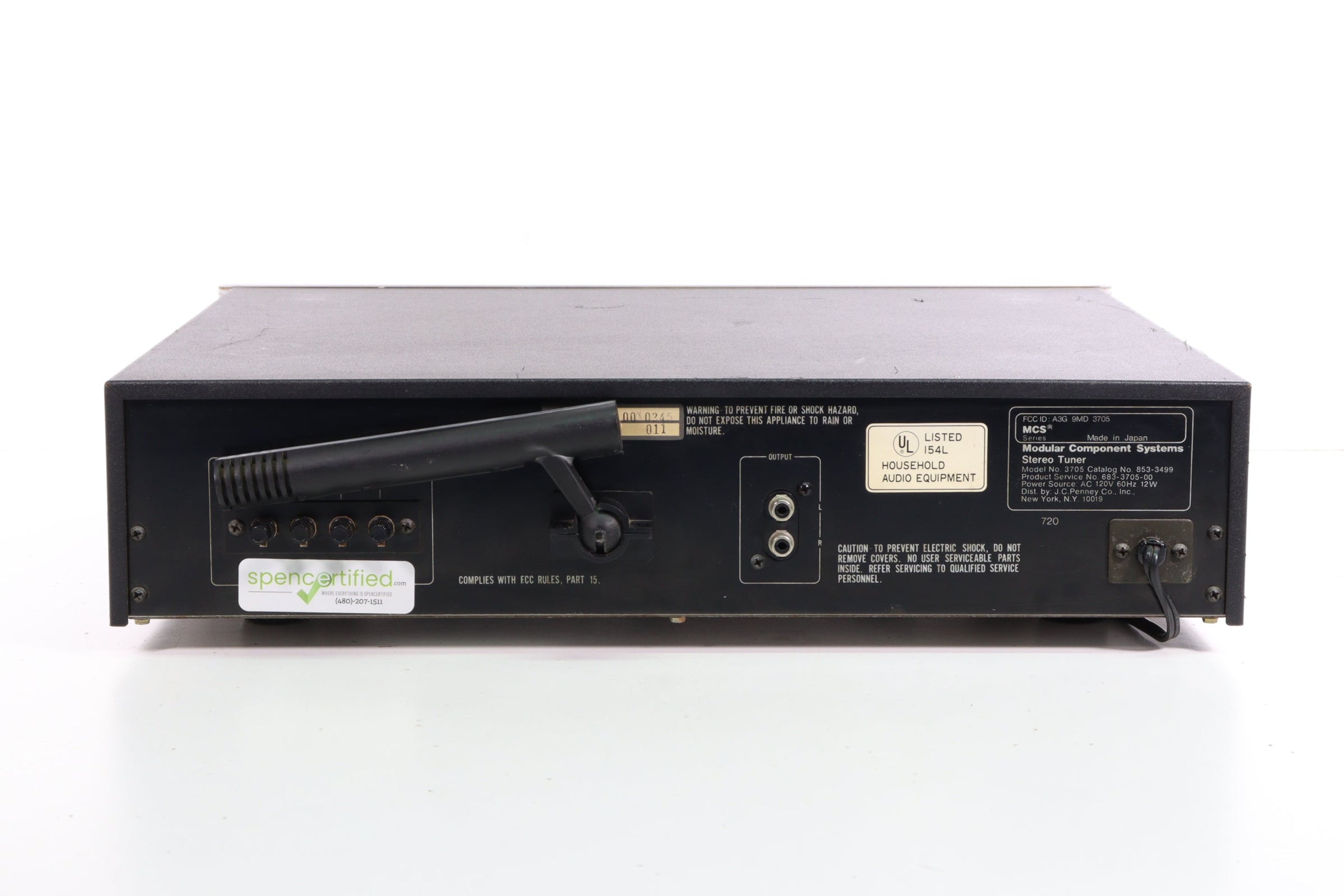 MCS Modular Component Systems 3705 Stereo Tuner — SpenCertified