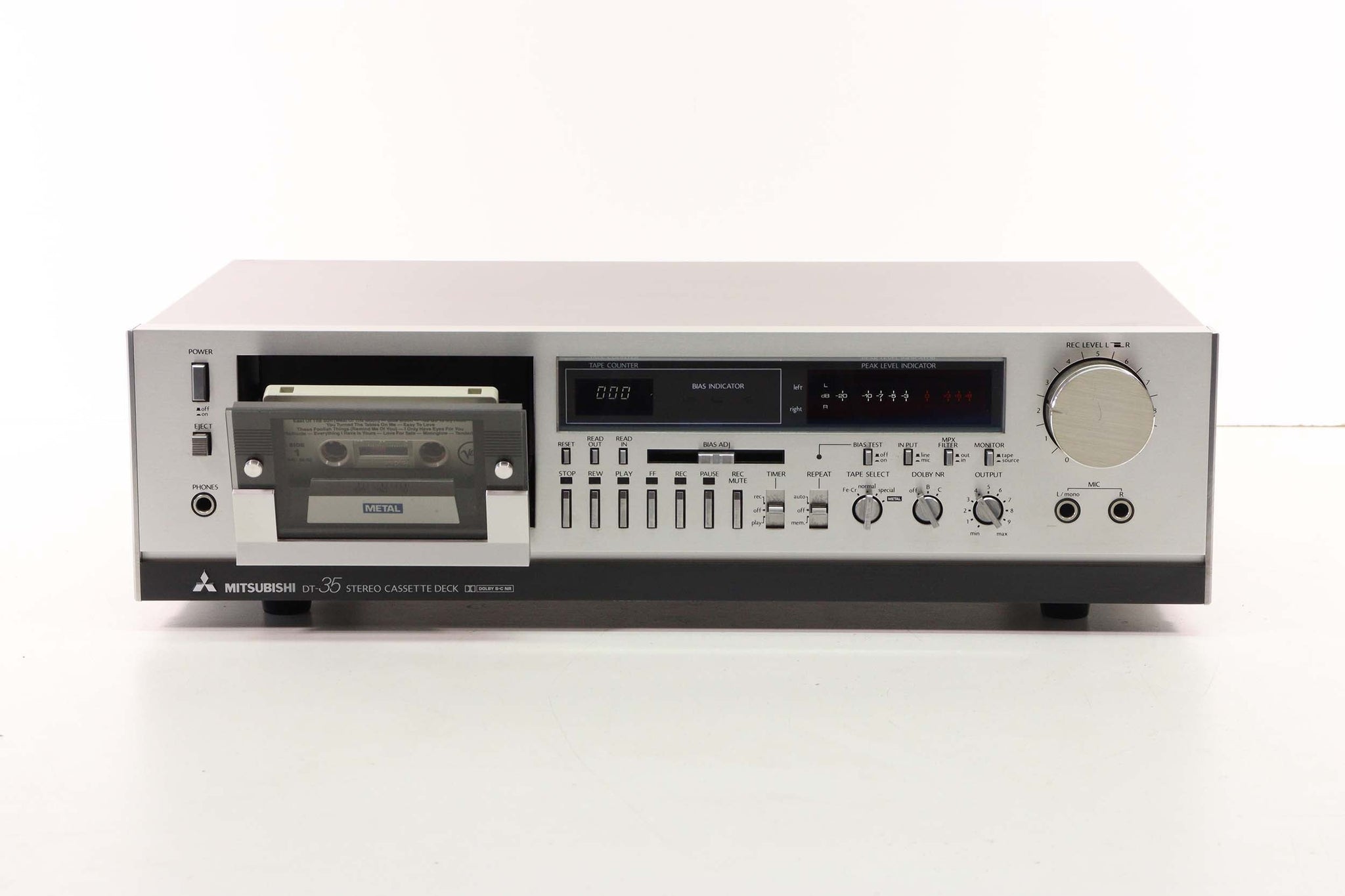 MITSUBISHI DT35 Stereo Cassette Deck (No Fast Forward/Rewind)
