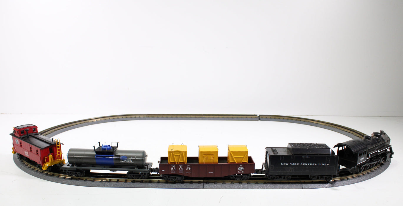 MTH Electric Trains Rail King New York Central 2-8-0 Steam Freight Starter Set Die-Cast Metal-Train Sets-SpenCertified-vintage-refurbished-electronics