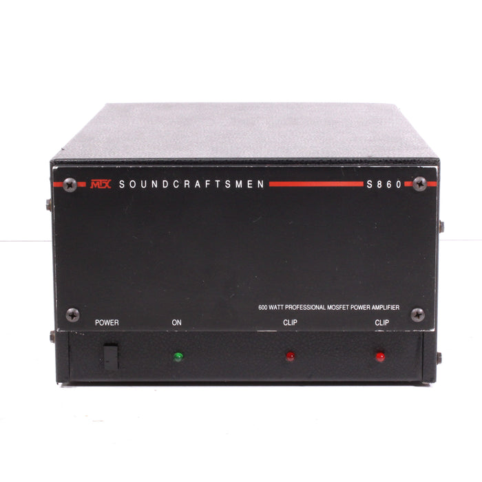 MTX Soundcraftsmen S860 Professional Mosfet Power Amplifier-Power Amplifiers-SpenCertified-vintage-refurbished-electronics