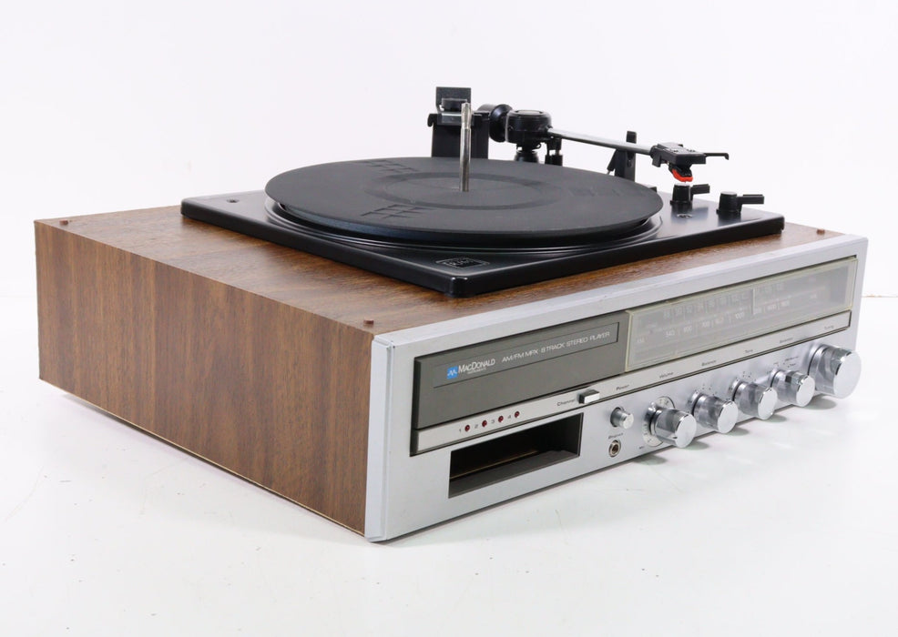 MacDonald M270 AM FM MPX 8 Track Stereo Player and Turntable-Turntables & Record Players-SpenCertified-vintage-refurbished-electronics