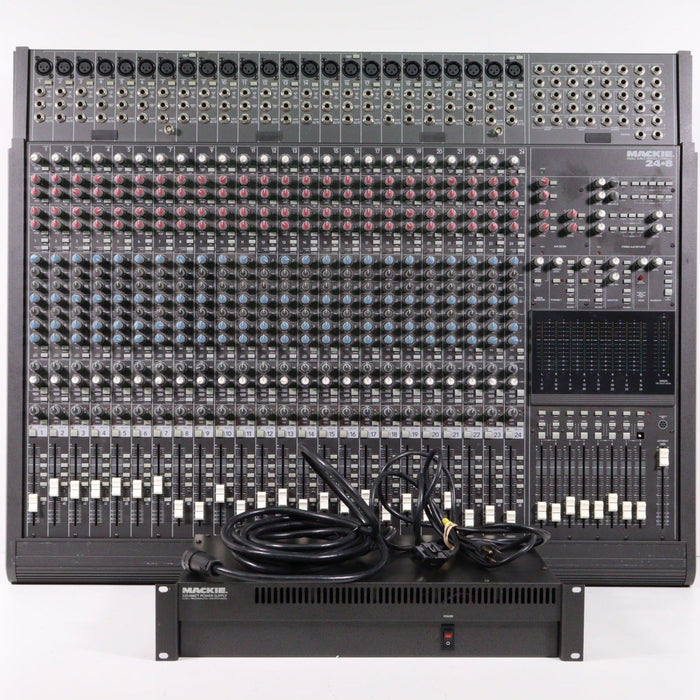 Mackie 220W Power Supply and 24x8x2 8-Bus Mixing Console Bundle ...